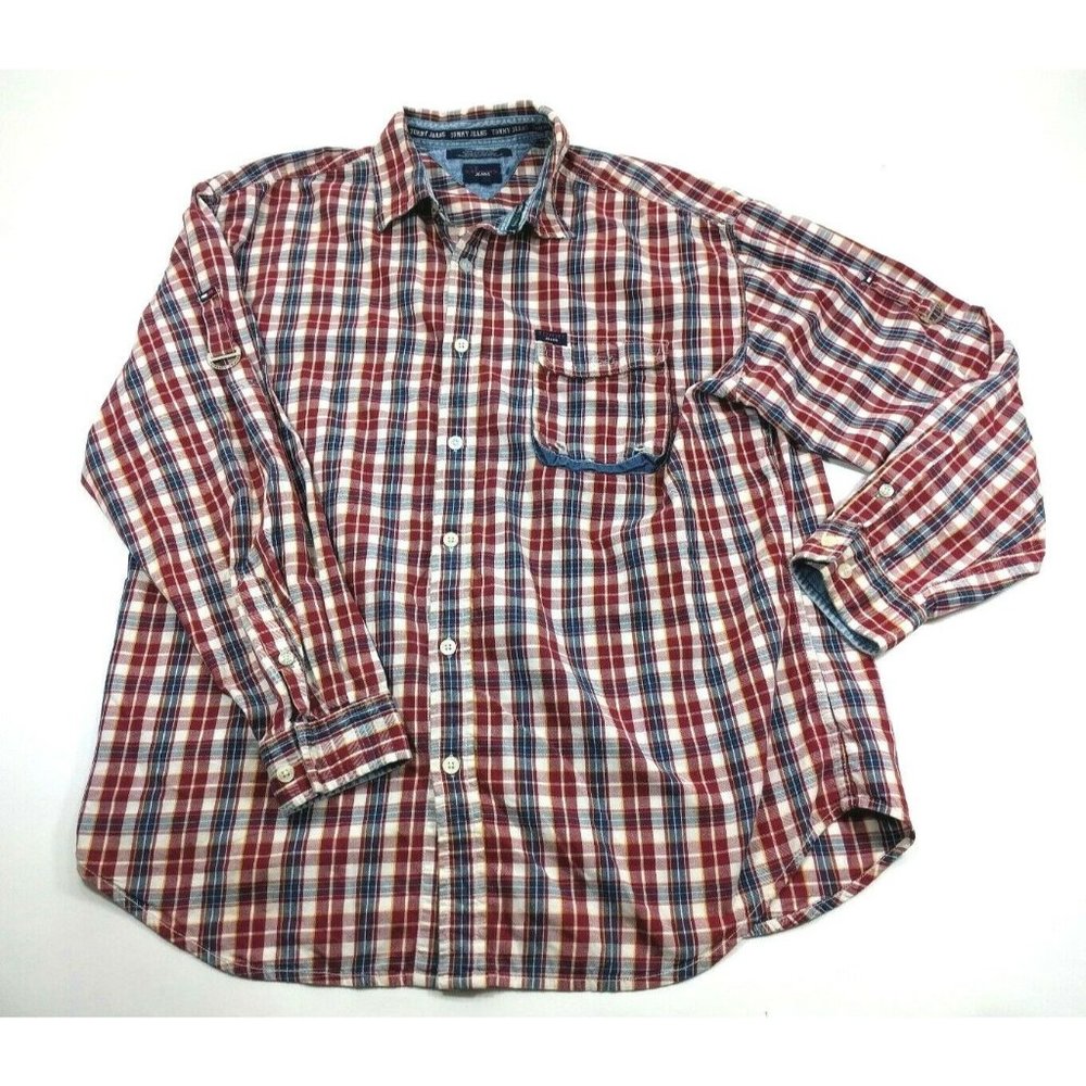Tommy Hilfiger Jeans Mens Long Sleeve XL Plaid
